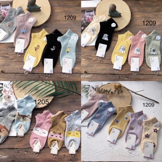 Combo 10 đôi tất đóng sẵn trong vỉ chất cotton