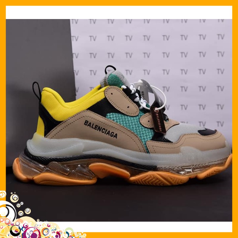 Giày Balen Đế Khí Cao Cấp Vàng Xanh