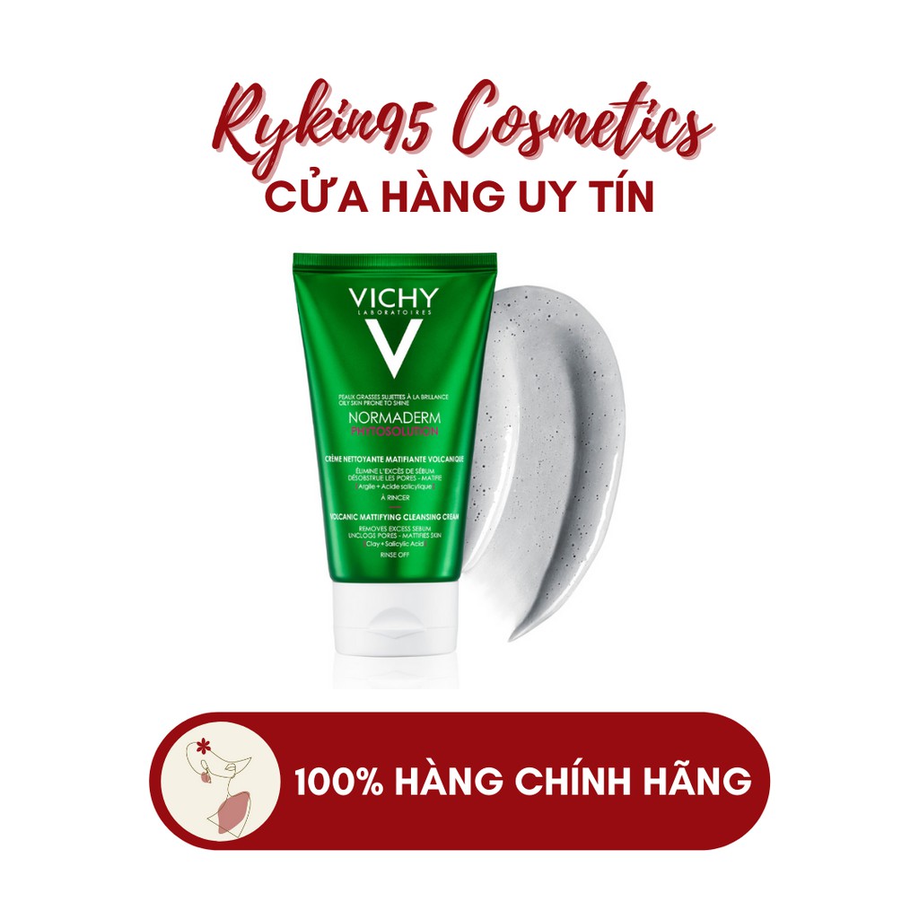 vichy normaderm volcanic mattifying cleansing cream