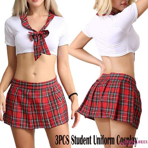 Bộ đồ ngủ hóa trang nữ sinh gợi cảm