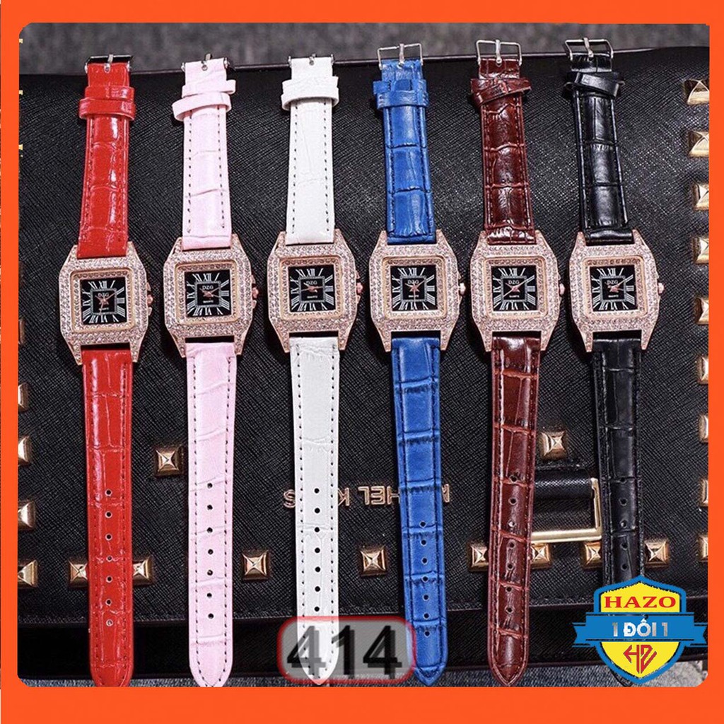 ĐỒNG HỒ NỮ DÂY DA DZG MẶT VUÔNG 414 KAMY SANG CHẢNH CỰC HOT