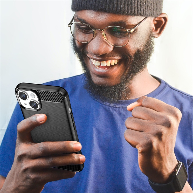 Ốp điện thoại LENUO sợi carbon siêu mỏng chống sốc thích hợp cho iPhone 14 13 12 11 Pro Max iPhone 14 Plus 13 12