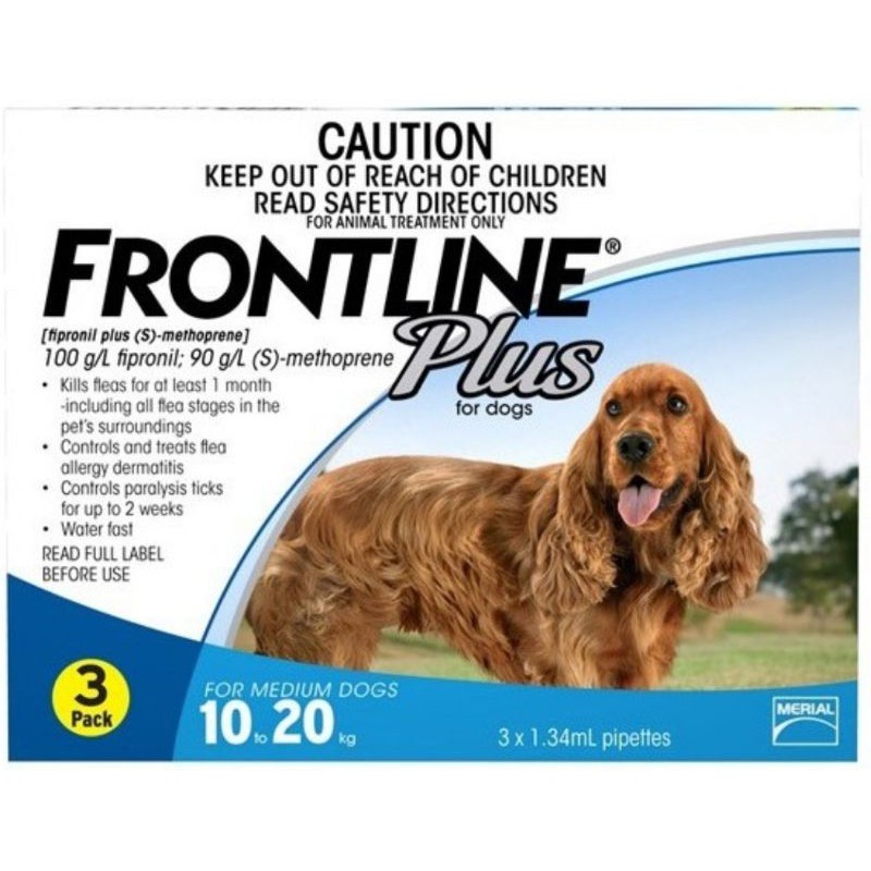 FRONTLINE Plus ( 1 tuýp ) Nhỏ gáy trị ve rận, bọ chét Chó