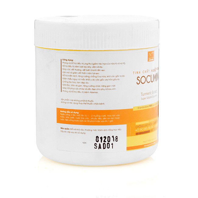 Tinh Chất Nghệ Vàng SOCUMIN 500G (Chứa Curcumin 95% - Không Chứa Tinh Bột)