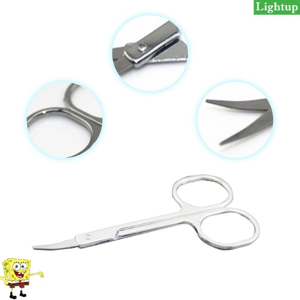Kéo cắt tóc mũi Máy cắt lông mày nhỏ Kéo trang điểm bằng thép không gỉ