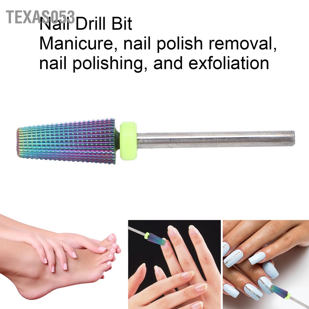 [Hàng Sẵn] Đầu mài đánh bóng móng tay bằng thép vonfram Đa chức năng chuyên nghiệp 【Texas053】