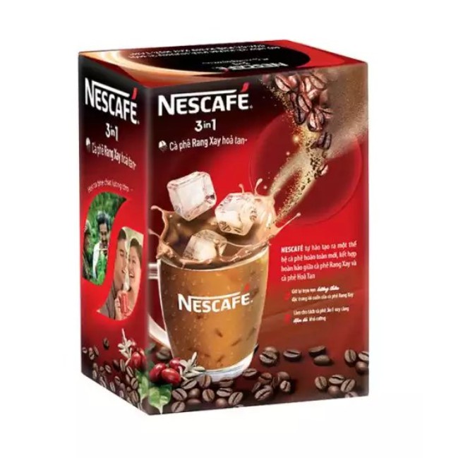 NESCAFE 3in 1 Cà Phê Rang Xay Hòa Tan Đậm Đà Hài Hòa (20 gói x 17g)