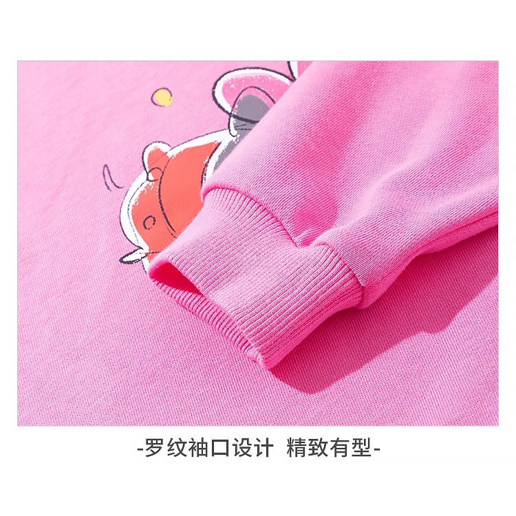 (3-7 tuổi) Áo dài tay bé gái Mickey Mouse hãng BALABALA màu hồng 212132001056182