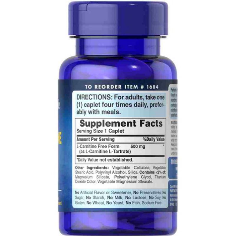 Viên Uống Giảm Cân An Toàn L Carnitine 500mg 60 viên