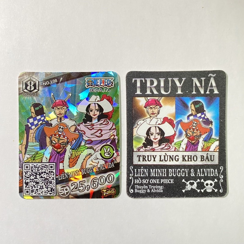 Thẻ Toonies One Piece Truy Nã