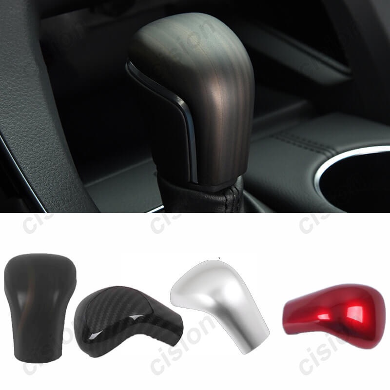 1 Viền Bọc Cần Gạt Số Vân Gỗ / Đỏ / Bạc Phong Cách Thể Thao Cho Xe Hơi Toyota Corolla Altis Cross Camry Avalon Yaris