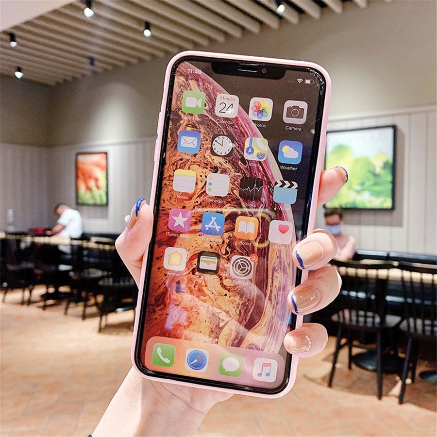 Ốp Điện Thoại Mềm Có Vòng Đeo Tay Hình Gấu Cho Xiaomi Mi 11 Lite 10T 11T Redmi 9T Note 11 10 8 7 9 Pro 9S 9A 9C