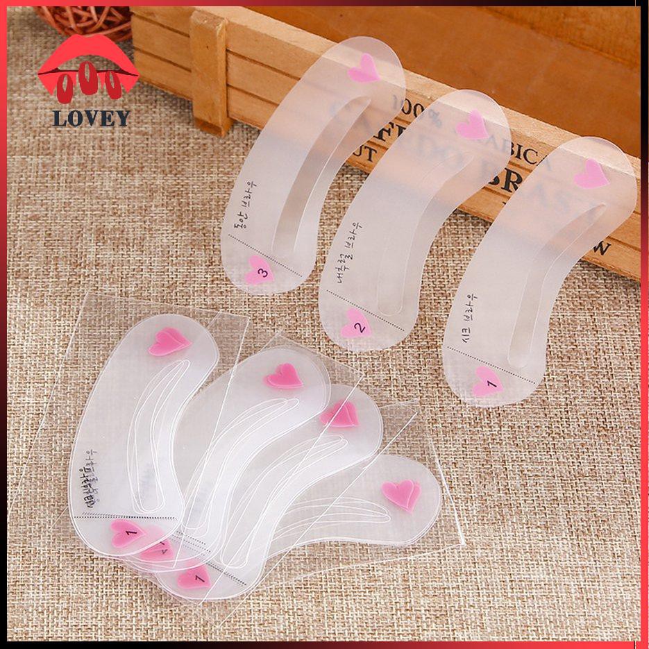 [Hàng mới về] Bộ 3 khuôn hỗ trợ kẻ lông mày