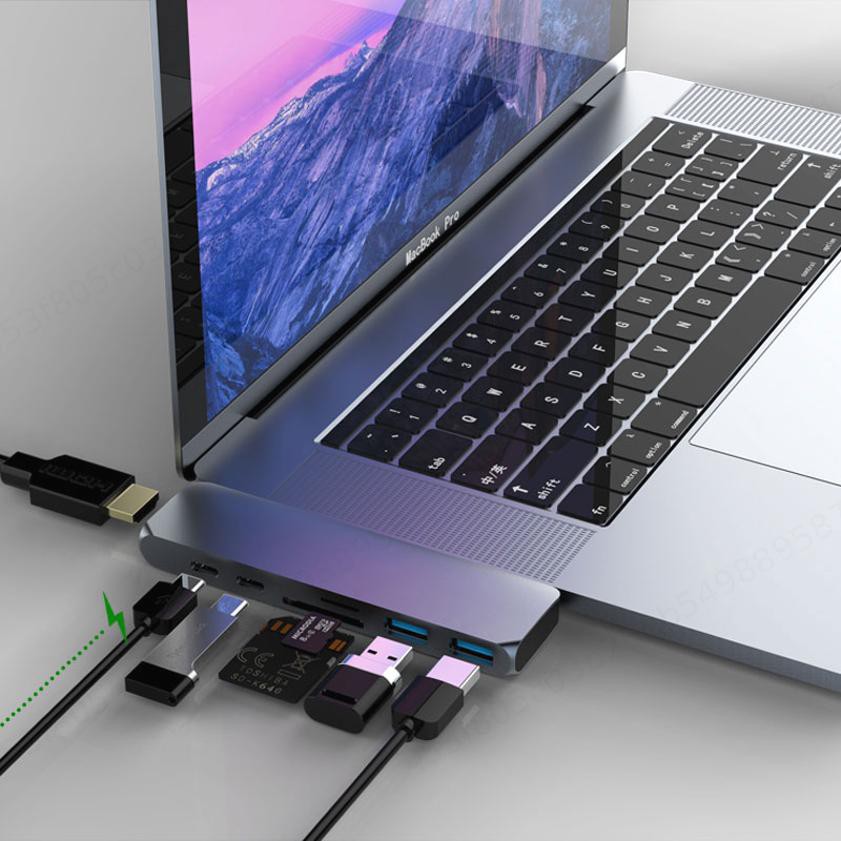 USB 3.1 Tipo Mosible C Hub Para HDMI Adaptador Thunderbolt 4K 3 C Hub com Hub USB 3.0 PD TF Slot SD Reader para MacBook Pro/Ar 2020|usb c hub|type-c h