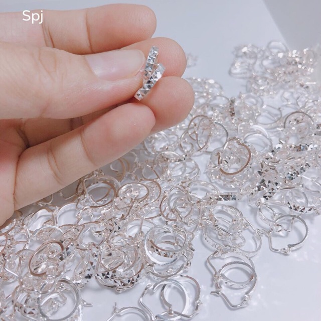 Bông tai phay sáng đẹp chuẩn bạc ta cho bé