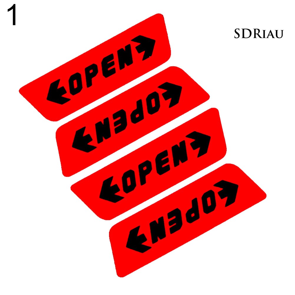 Bộ 4 Miếng Dán Cảnh Báo Cửa Xe Ô Tô