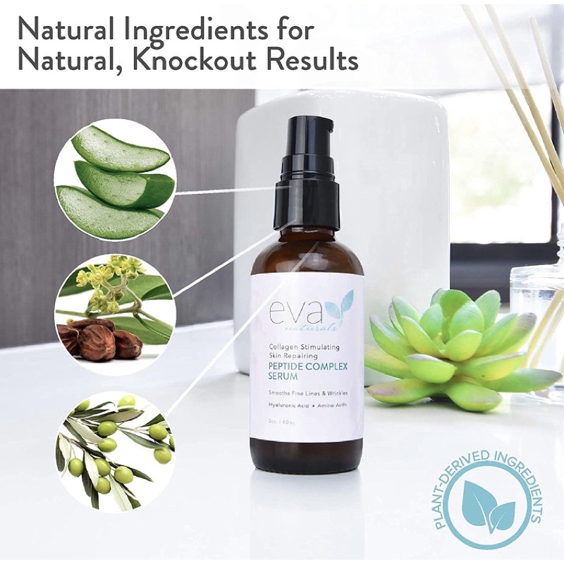 Serum Eva Naturals Peptide Complex 30ml - SIÊU DƯỠNG CHẤT PEPTIDE THÚC ĐẨY SẢN SINH COLLAGEN USA