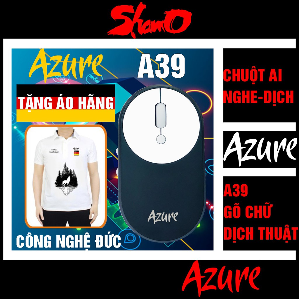 [Tặng áo hãng] Chuột Azure A39 trí tuệ nhân tạo AI – Chuột gõ văn bản bằng giọng nói – Thương hiệu Đức – Chính hãng