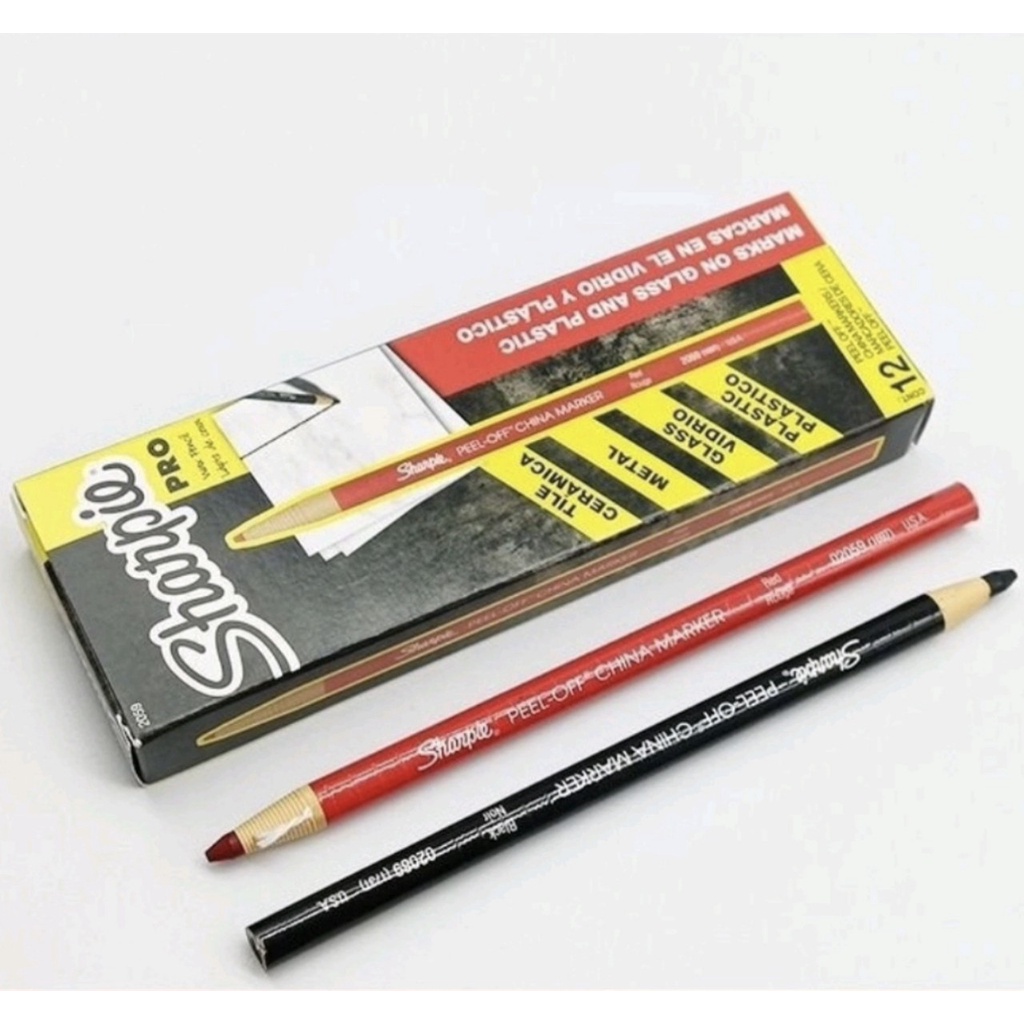 Chì đá Sharpie  đen, đỏ , trắng vẽ chân mày, chì phẩy sợi chân mày, vẽ khung môi phun xăm thẩm mỹ