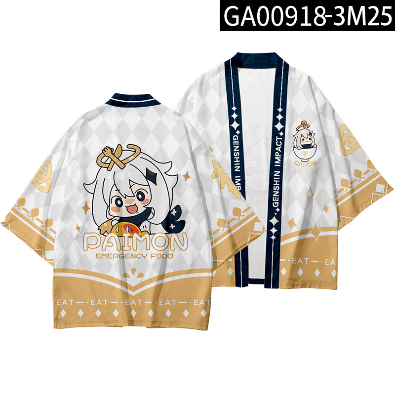 Áo Khoác Kimono In Họa Tiết 3d Phong Cách Nhật Bản Cho Bé