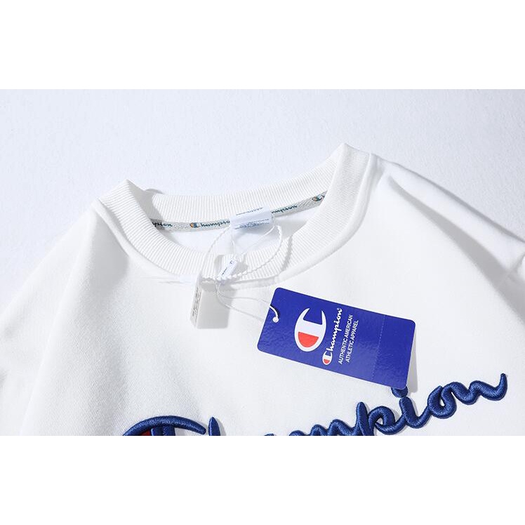 Áo Sweater Thêu Chữ Champion Kiểu Dáng Đơn Giản Trẻ Trung Năng