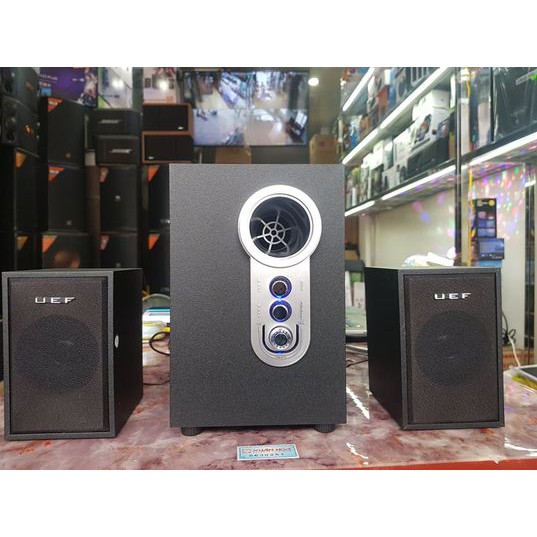 Loa vi tính UEF S-096: Có Bluetooth, Thiết kế vỏ gỗ chắc chắn, Âm thanh Bass Tress chuẩn