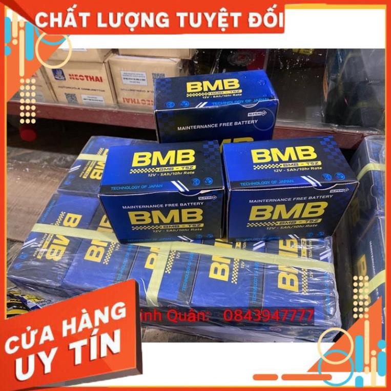 Bình Ắc Quy Khô BMB 12V - 6Ah. Dành cho xe số, xe ga Honda, Yamaha, Suzuki, SYM