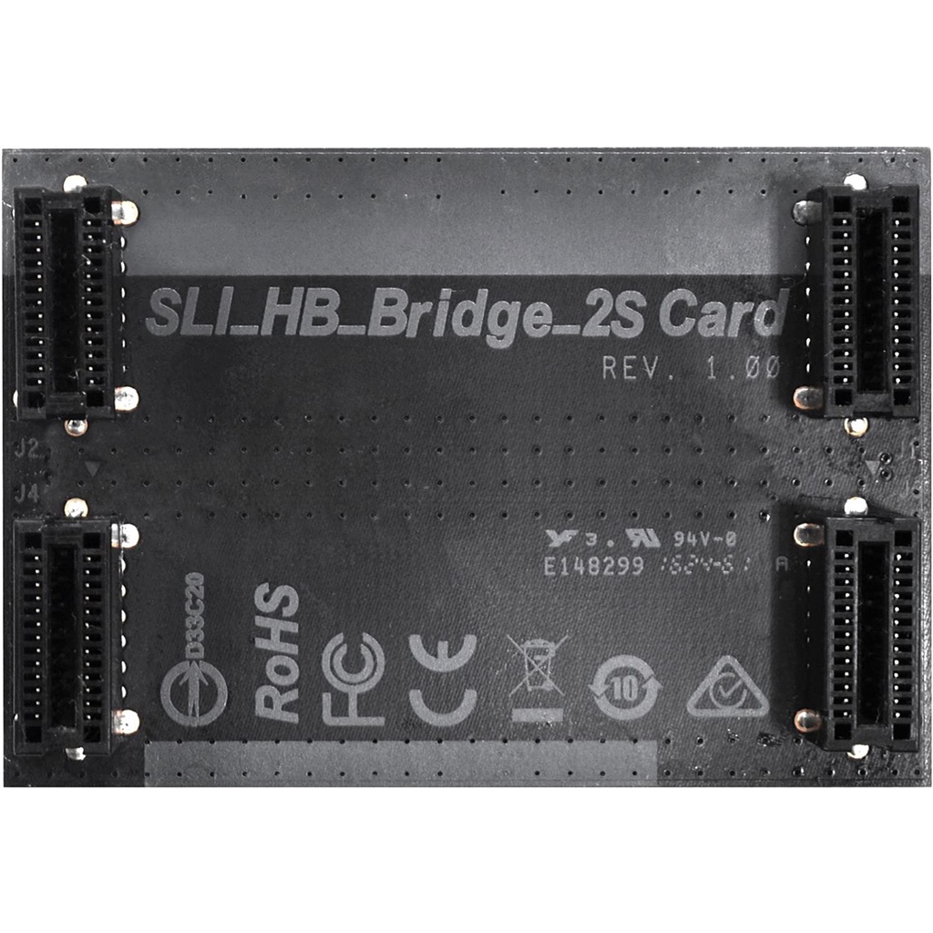 Cầu Sli 2 way Nvidia. Đầu Nối Card đồ họa kép SLI. ASRock GEFORCE bridge for SLI HB Bridge 2S Card