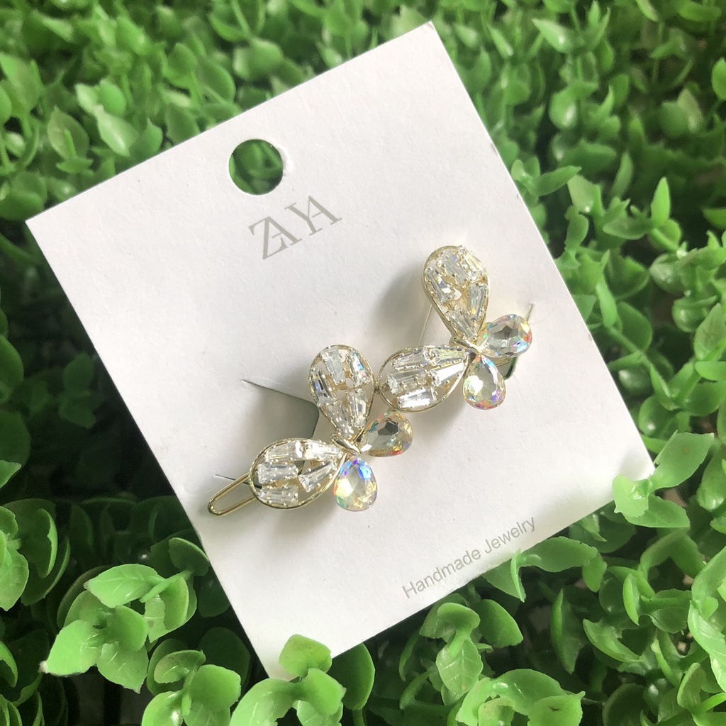 Set kẹp tóc mái đính đá sang trọng DTonline