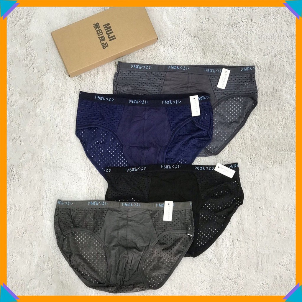 Quần sịp nam [FREESHIP] thông hơi tam giác chéo co dãn unisex cao cấp_xưởng may đức tài