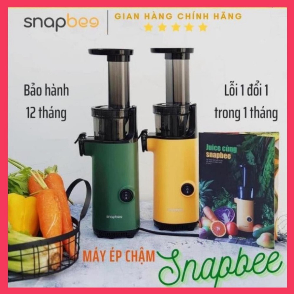 Máy ép chậm SnapBee  trái cây hoa quả SK-202VN 130W nhỏ gọn mạnh mẽ ép kiệt bã tháo lắp dễ dàng màu xanh BH 12 tháng