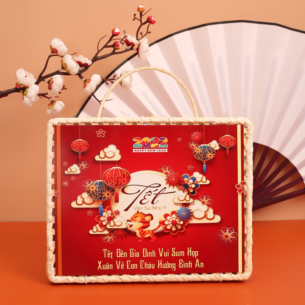 Quà tặng tết 2022 giỏ quà Đoàn Viên 6 món quà sức khỏe ý nghĩa by Tiệm nhà Mơ (set 2) | BigBuy360 - bigbuy360.vn