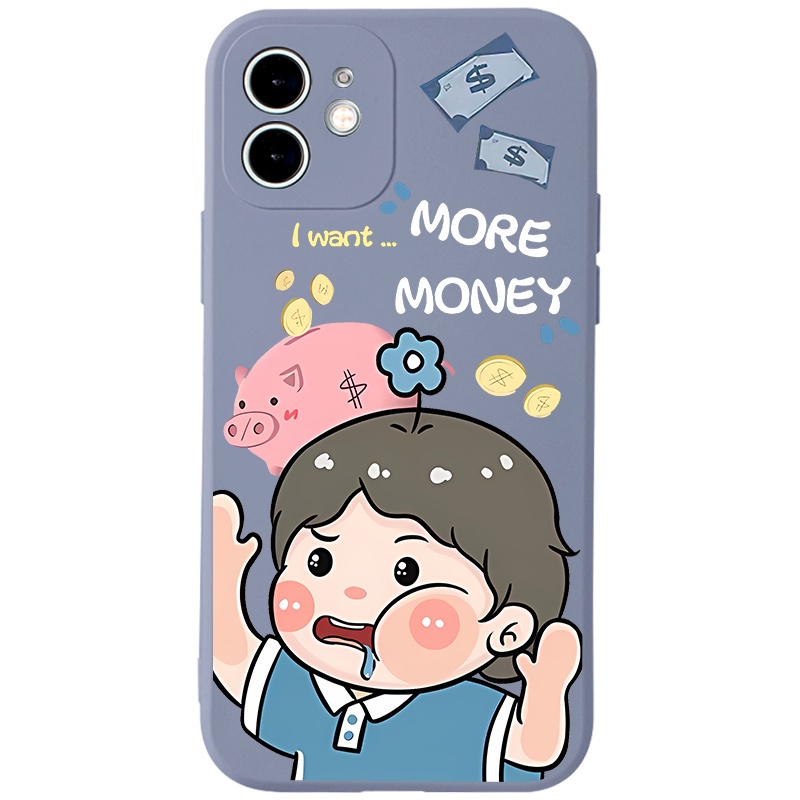 Ốp lưng JURSUE hoạt hình cặp đôi dễ thương đẹp Cho iPhone 13 12 11 Pro Max SE 2020 X XR XS 8 7 ip 6S 6 Plus kute Y2120
