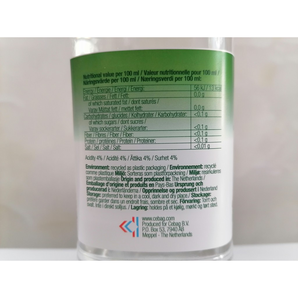 [1 Lít] Giấm TRẮNG [Netherlands] COROLI White Vinegar (tgc-hk)