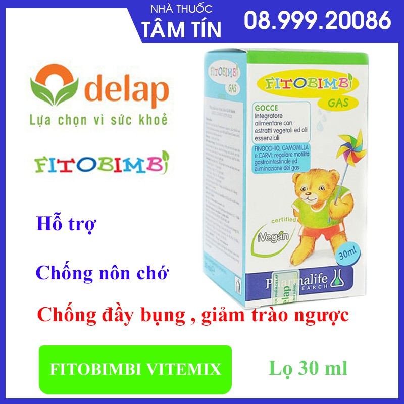 [Chính hãng ] Gas Bimbi - Hỗ trợ giảm đầy hơi, nôn trớ, chướng bụng, khó tiêu, giảm rối loạn tiêu hóa (Lọ 30ml)