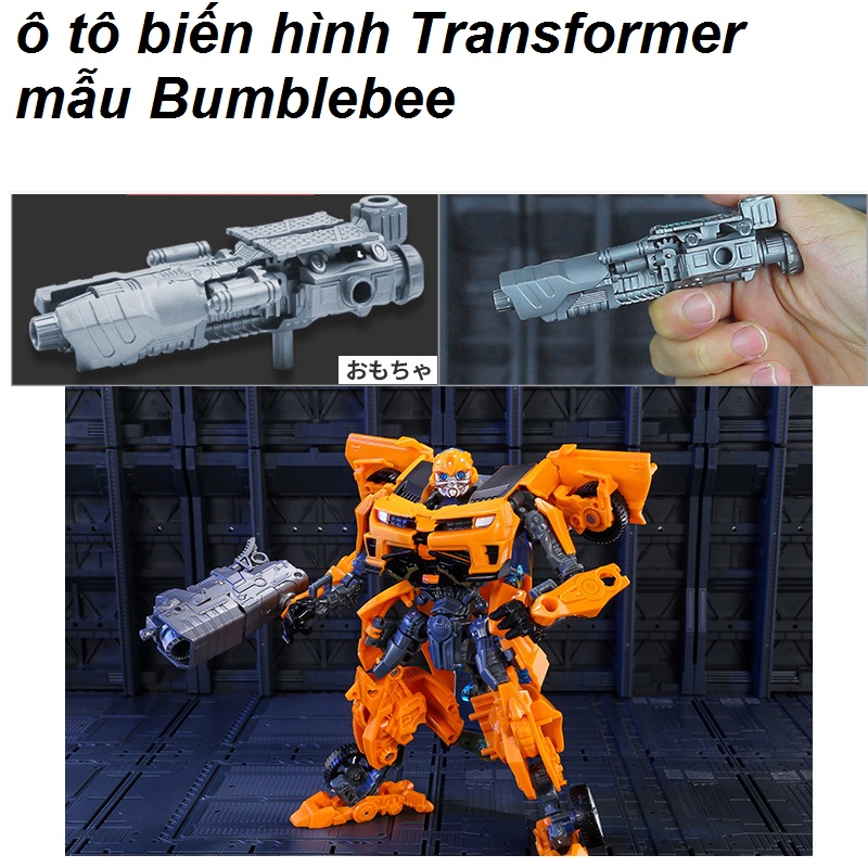 Đồ chơi robot transformers biến hình xe tải Optimus và xe đua BumbleBee Transformers cao 20cm đồ chơi trẻ em