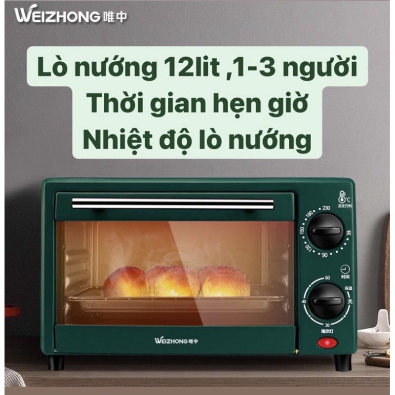 Lò nướng đa năng HINOO 12L siêu tiện dụng famito99