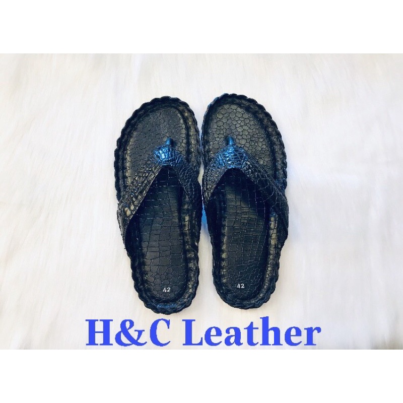 Dép kẹp da cá sấu thật 100%