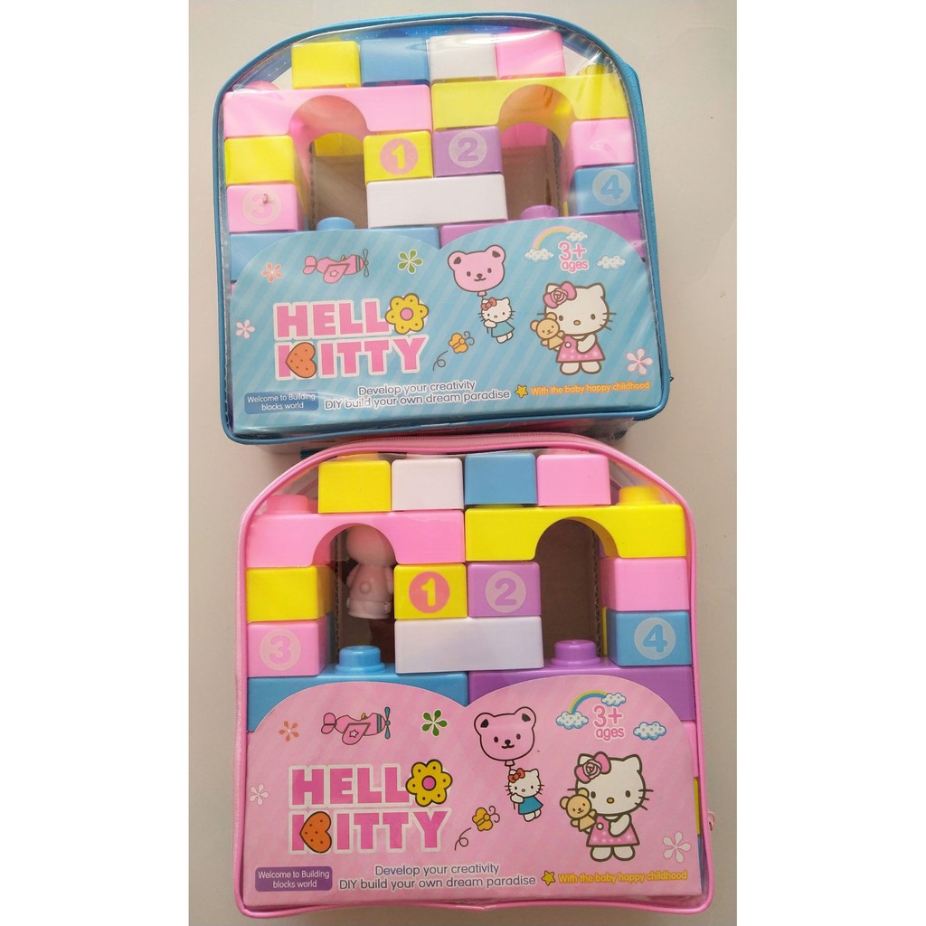 [HÀNG ĐẸP GIÁ RẺ]đồchơi cho bé - BỘ ĐỒ CHƠI XẾP HÌNH HELLO KITTY (SP246)