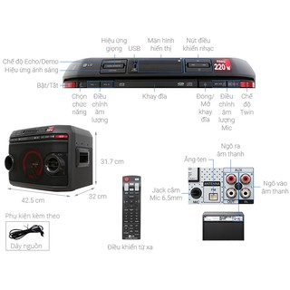 Loa karaoke LG OL45 220W