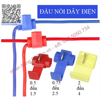 Jack nối nhanh dây điện không cần tuốt vỏ - phù hợp với dây rẽ nhánh