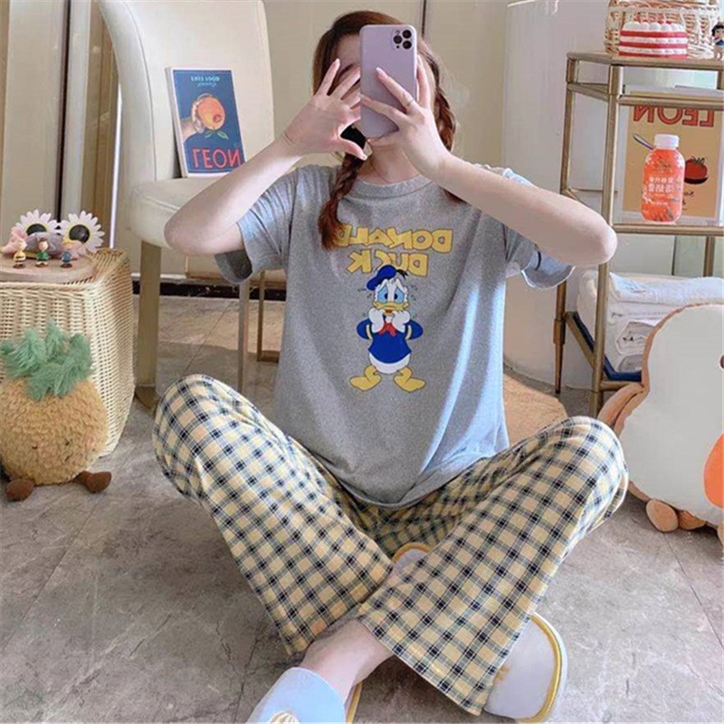 Đồ Bộ Nữ- Bộ Mặc Nhà Chất Liệu Vải Thun Cotton 100% Dáng Suông Cực Ngầu Dễ Thương Guu DN12 | BigBuy360 - bigbuy360.vn