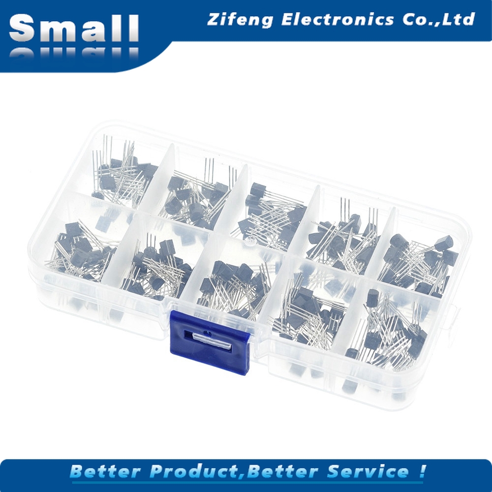 Set 200 Linh Kiện Bán Dẫn Bc337 Bc327 2n2222 2n2907 2n3904 2n3906 S8050 S8550 A1015 C1815