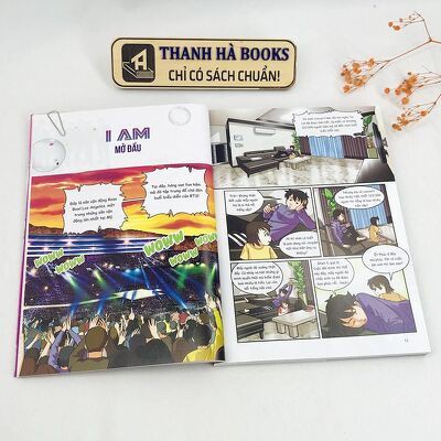 Sách - I am BTS - Truyện tranh bản tiếng Việt (Kèm Sticker và postcard) - Khám phá hành trình vươn tới ước mơ của BTS