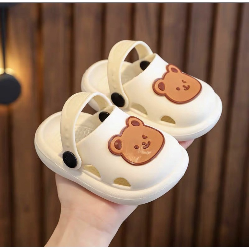 Dép sục hình Gấu cho bé style Hàn Quốc [ Đã về hàng sẵn ]