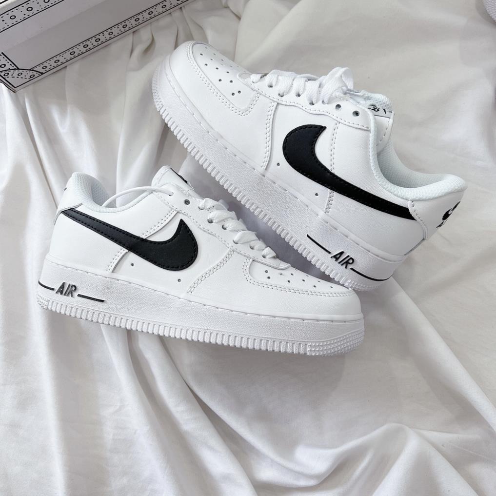 Giày nike air force 1 trắng vệt đen giày af1 trắng đen cổ thấp nam nữ giá rẻ full box G10 🍉