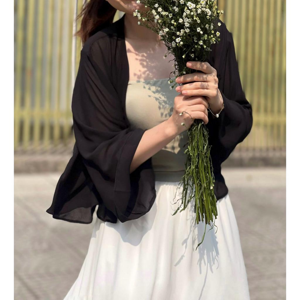 Áo Khoác Kimono Trơn Dáng Ngắn Meily Design