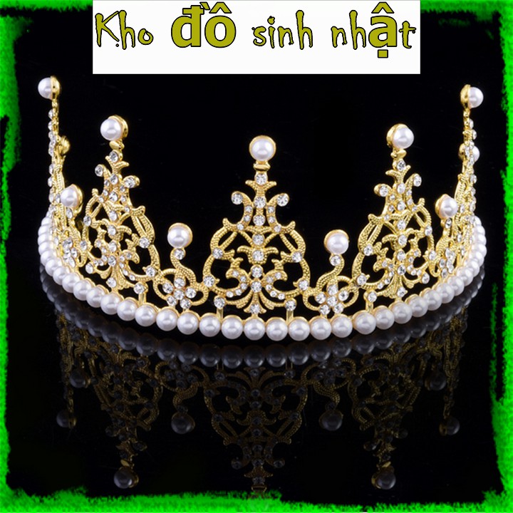 COMBO 10 vương miện Nửa trang trí bánh kem, vương miện trang trí bánh