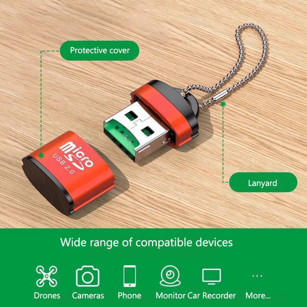 Đầu đọc thẻ nhớ cổng USB 2.0 tốc độ cao dành cho laptop