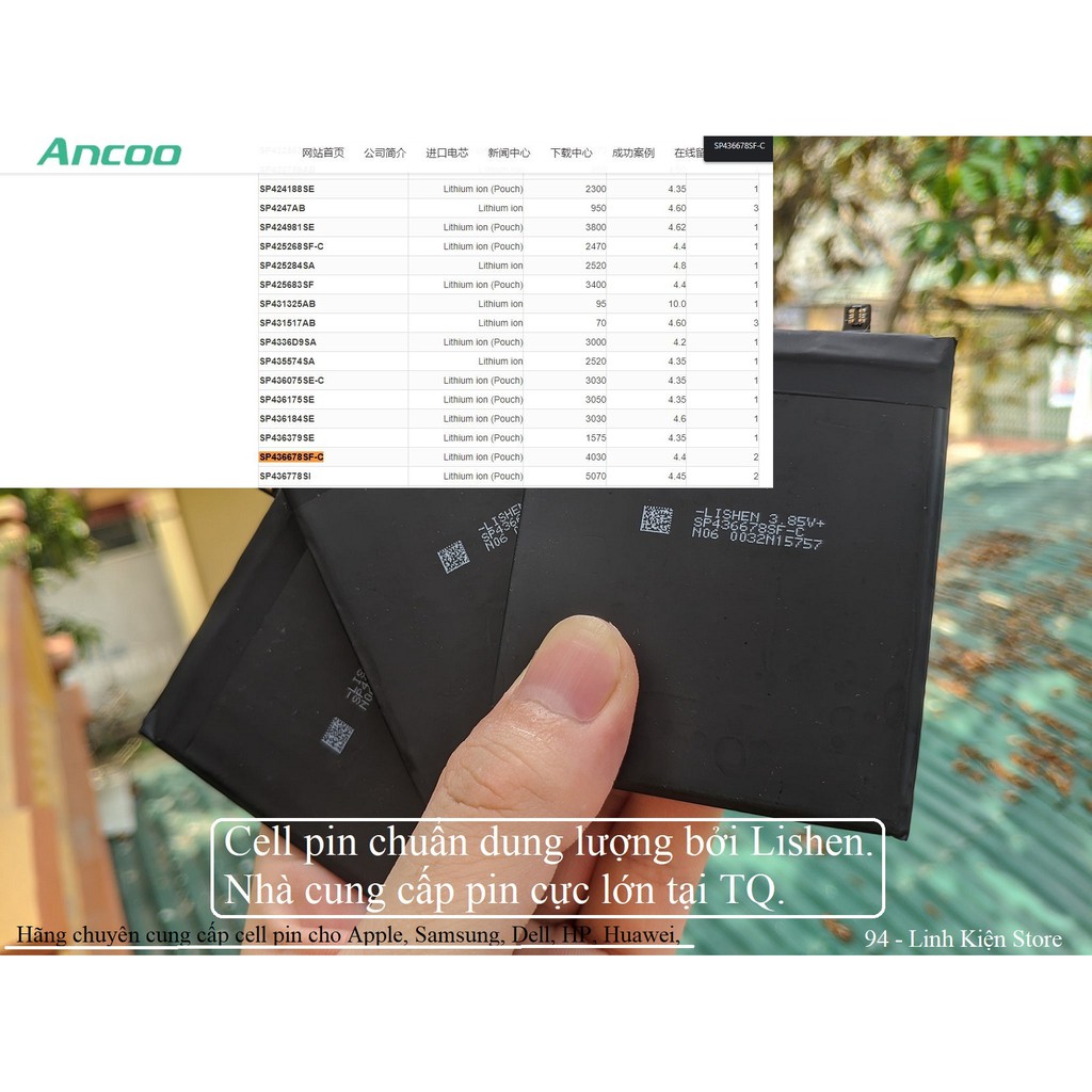 Pin Xiaomi dung lượng cao Mi8, Mi9, Mi10, Mix2/2s, Note 9s, Mix3 5200mah 4000mah thay thế hãng pin Jinpeng